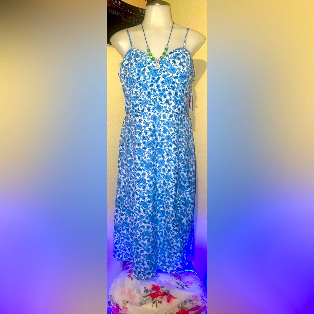 Jessica Simpson Blue Floral Dress